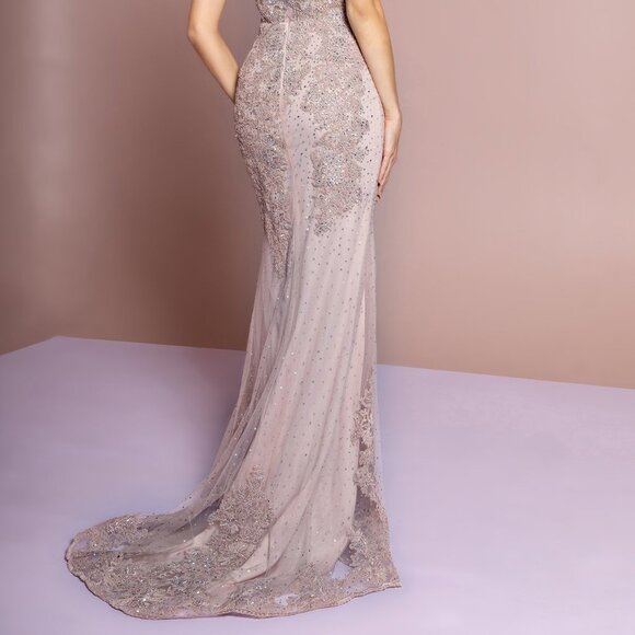 D/Rose  Embroidered Mermaid Long Prom Dress GL2616 - Picture 7 of 7